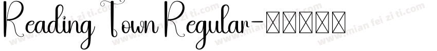 Reading Town Regular字体转换